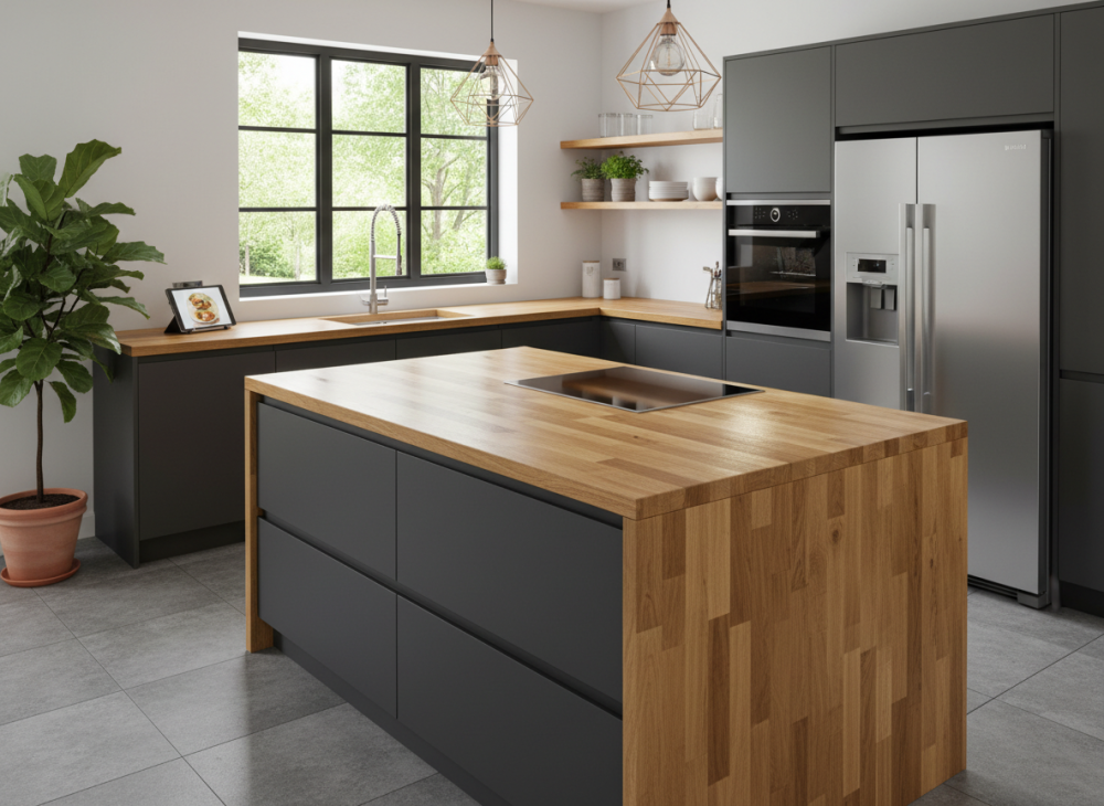 kuchyň ze spárovky