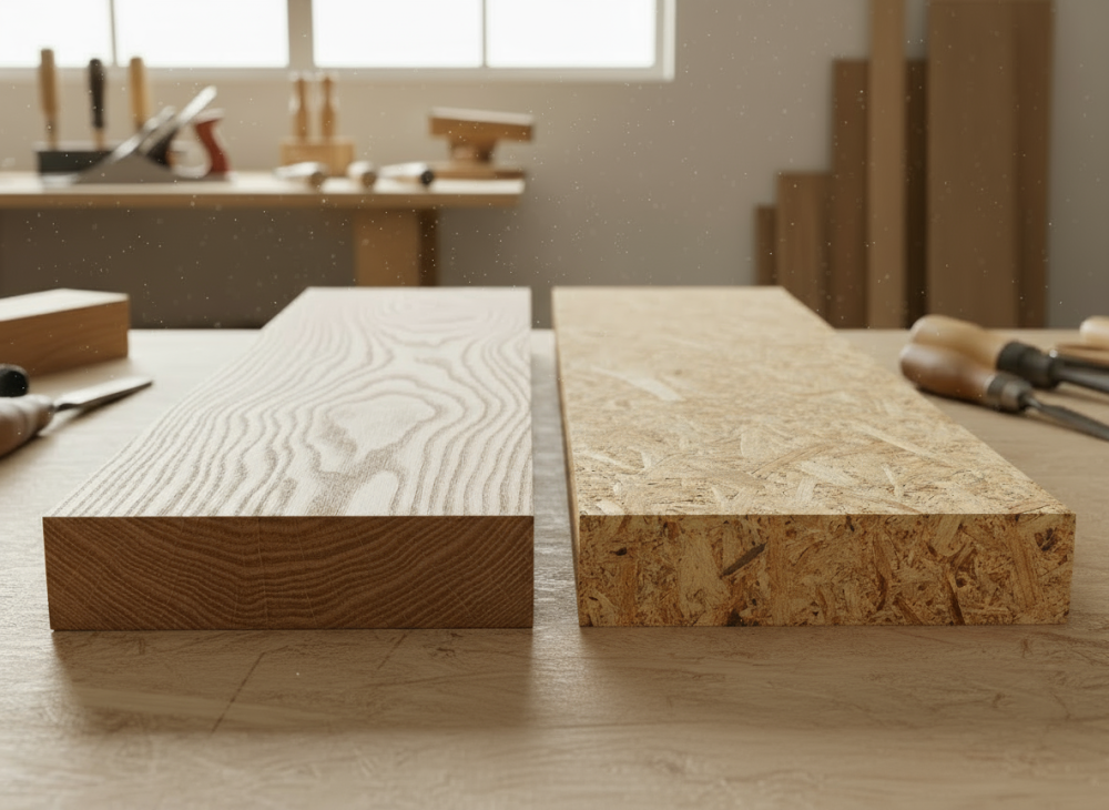 masiv a dřevotříska