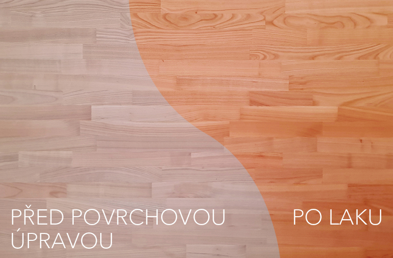Čerešňová jádrová škárovka cink 2000x310mm, tl. 30 mm A/B (cena za ks)