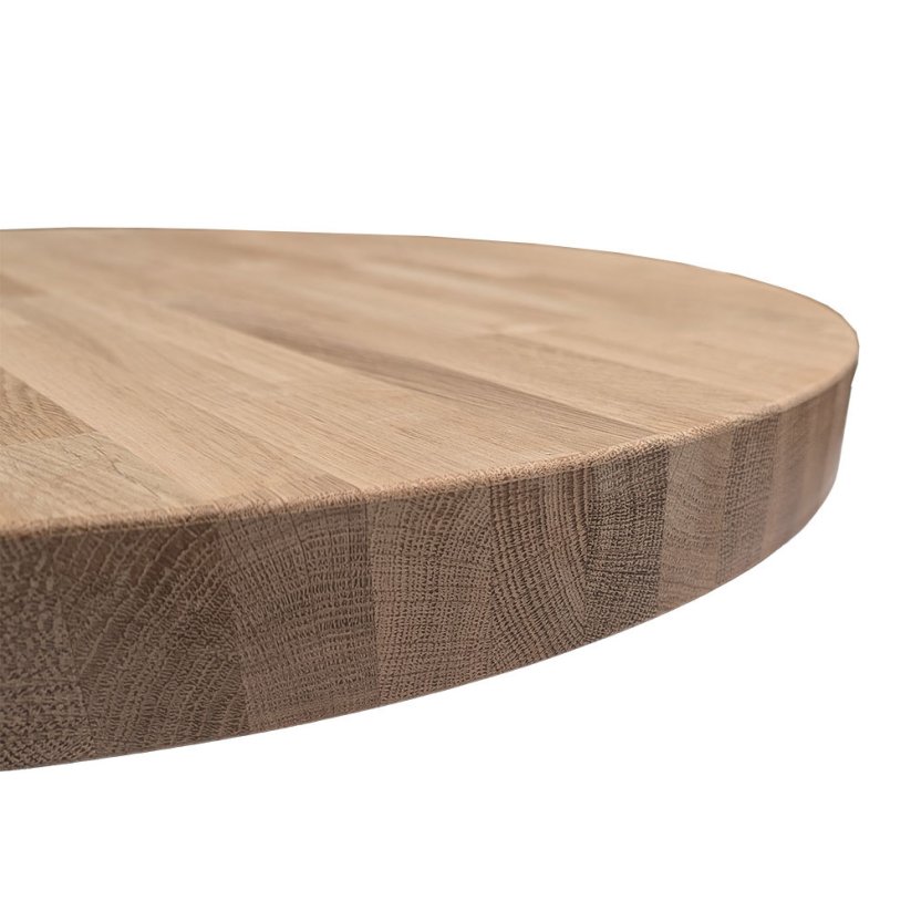 Stolová doska kruhová 1100 mm, dub cink, hr. 40 mm A/B (cena za ks)