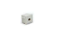 Koncovka k profilu LED SQUARE HM, otvor na kabel