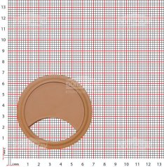 Kabelová průchodka 60 mm zaklápěcí-sv buk