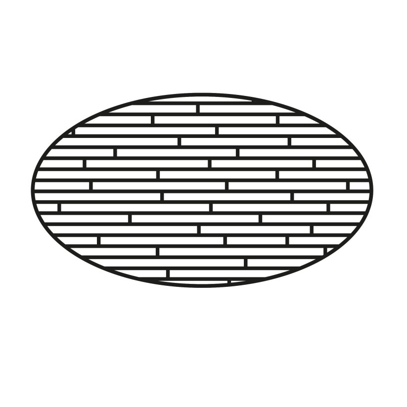 Stolová deska elipsa 600 x 600 mm, buk cink, tl. 50 mm A/B (cena za ks)