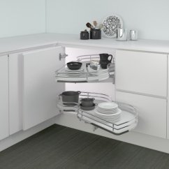 INOXA ELLITE slepý roh COMBIS 2 chrom 600 mm levý