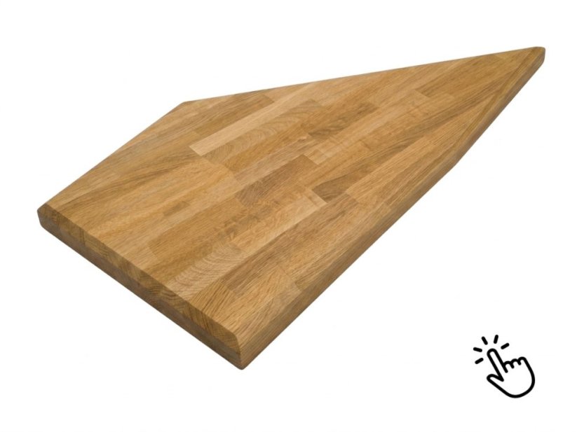 Bukový nášlap na schody (schodnice) na míru, tl. 50 mm - cink A/B (cena za m3)