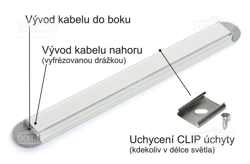 Dotykové LED světlo 22W, 1,5m, do drážky