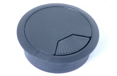 Káblová priechodka kruh 60 mm čierna