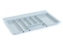 Príborník VOLPATO, š800/840 x h380/490 mm, šedý