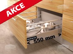 Zásuvka PREMIUMBOX 550mm s tlmením, výška 220mm