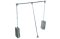 Výklopný věšák EASY, 54/60 cm, 10 kg,stříbrná,šedá