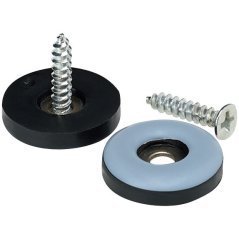 Teflonový kluzák na vrut KRUH šedý pr.19mm 8ks