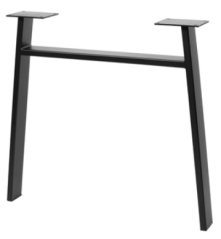 Stolová podnož INDUSTRIA - H, šířka 820mm, mat. černá