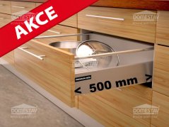 Zásuvka PREMIUMBOX 500mm s tlumením, výška 180mm