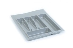 Příborník VOLPATO, š350/390 x h380/490 mm, šedý
