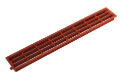 Větrací mřížka plastová 64 x 455 mm, třešeň