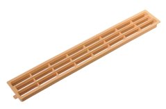 Větrací mřížka plastová 64 x 455 mm, béžová