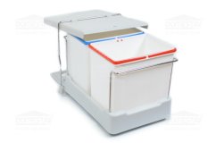 INOXA odp. Kôš 16L+16L šedý 97DE/3