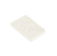 Filc.podložka OBDELNÍK BÍLÁ 25x50mm, tl.3,5mm 4ks