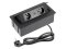 Stolní elektrozásuvka výklopná SOFT, USB A+C, černá