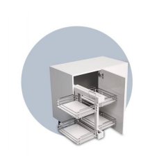 INOXA ELLITE slepý roh COMPACT 2 titan 600 mm