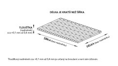 Buková spárovka cink 300x200mm, tl. 20 mm A/B (cena za ks)