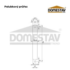 Smrková palubka podlahová 4000x96mm, tl. 12,5 mm A/B (cena za 1 balení = 6 ks)