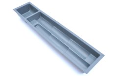 Příborník na kořenky 2962, š100 x h50 mm, tm.šedý