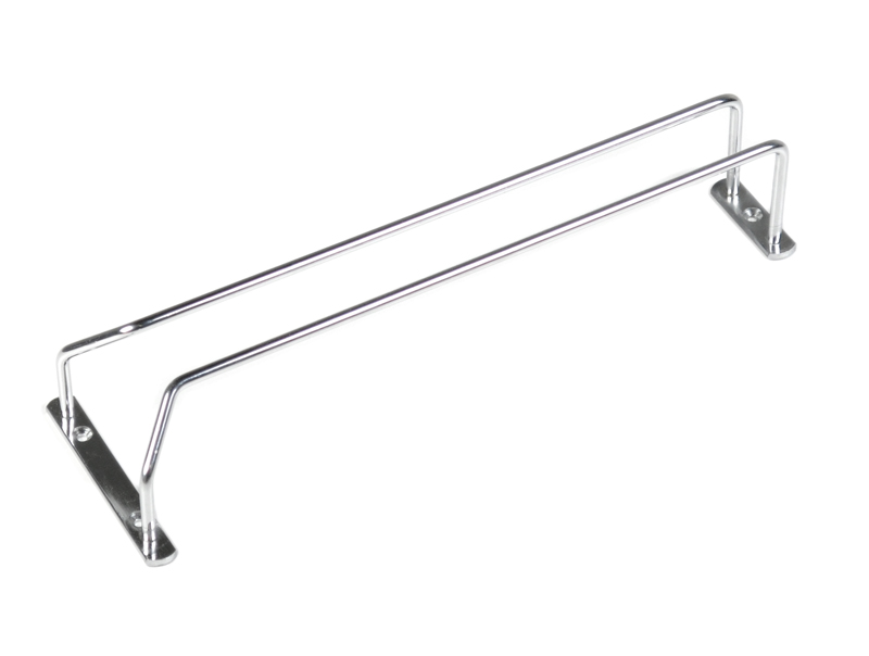 Držák sklenic DS1, 1řadý, 340 x 107 mm, chrom