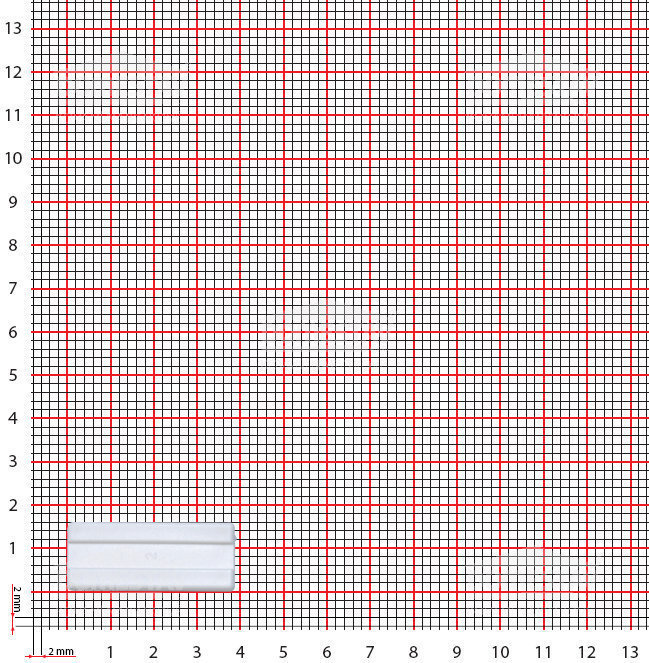 Kluzák 39x16-bílá