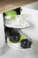 OPTIMA výsuvný karusel s tlumením, levý MINI