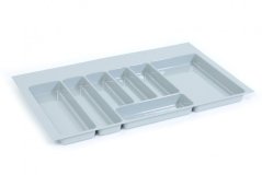 Příborník VOLPATO, š800/840 x h380/490 mm, šedý