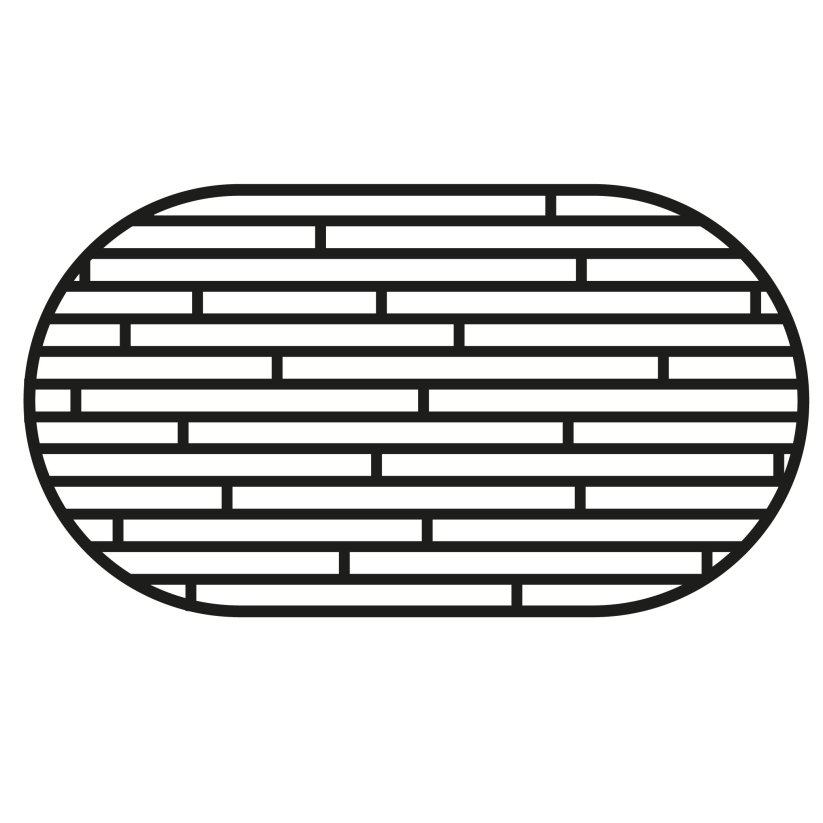 Stolová doska oválna 600 x 600 mm, buk cink, hr. 40 mm A/B (cena za ks)