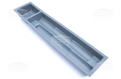 Příborník na kořenky 2962, š100 x h50 mm, tm.šedý
