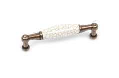 Úchytka C504, 96 mm, mramor, mosaz patina