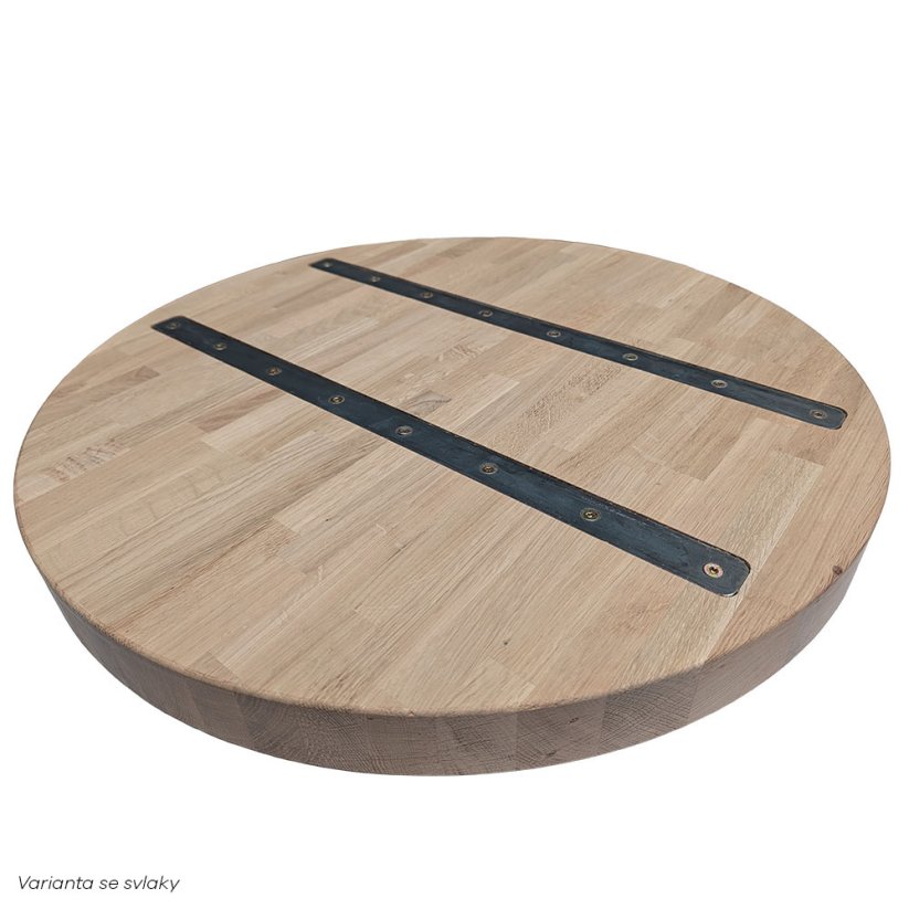 Stolová doska kruhová 1100 mm, dub cink, hr. 40 mm A/B (cena za ks)