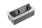 Stolní elektrozásuvka výklopná SOFT, 2x USB, hliní