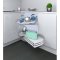 INOXA ELLITE slepý roh COMBIS 2 chrom 450 mm pravý