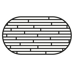 Stolová deska oválná 600 x 1200 mm, dub cink, tl. 40 mm A/B (cena za ks)