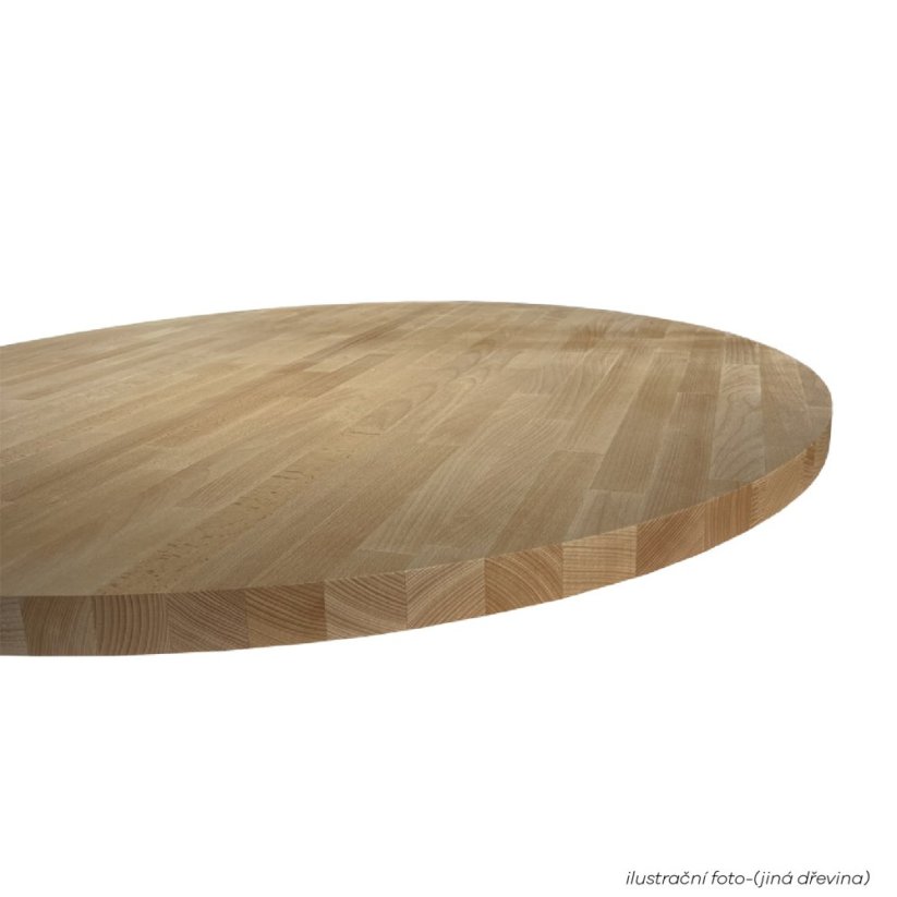 Stolová doska kruhová 1100 mm, dub cink, hr. 40 mm A/B (cena za ks)