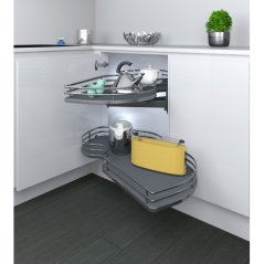 INOXA ELLITE slepý roh COMBIS 2 titan 450 mm levý