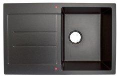 Dřez TORINO 780x500mm granit černý