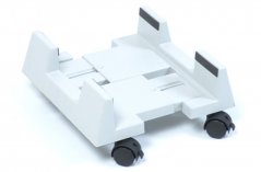 Vozík na PC 30x15-25 cm sv.šedý plast