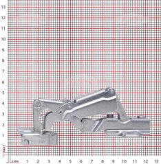 Záves s uhlom otvorenia 165°