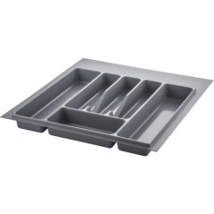 Příborník VOLPATO, š394/440 x h391/490 mm, šedý