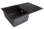 Drez TORINO 780x500mm granit čierny