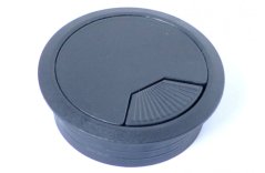 Kabelová průchodka kruh 60 mm černá