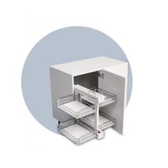 INOXA ELLITE slepý roh COMPACT 2 titan 450 mm