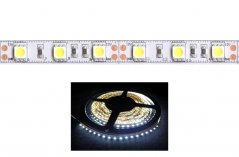 LED pásik 60 LED/m 4,8W/m biela studená, IP68