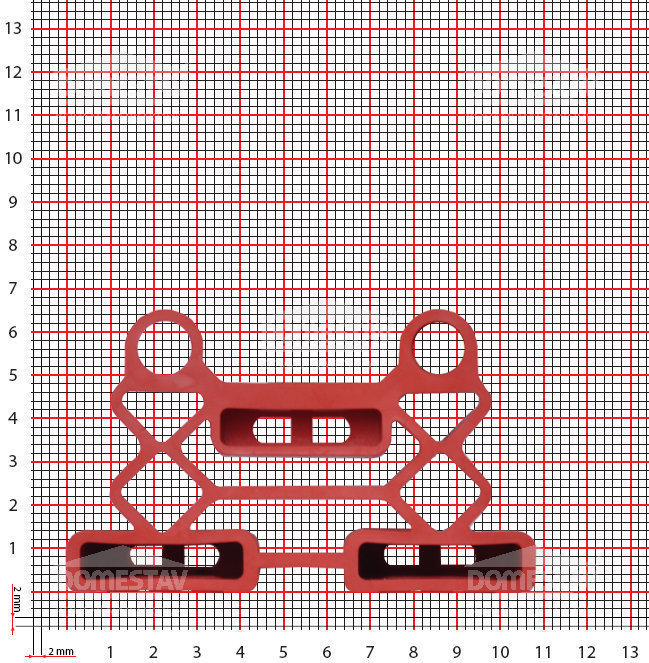 Krytka lamel K38/8 – dlhšia