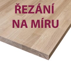 Dubová spárovka cink řezaná na míru tl. 28 mm, A/B (cena za m3)